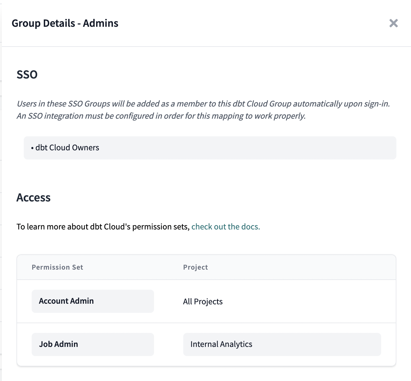 Configuring permissions for the Admins group Configuring permissions for the Admins group